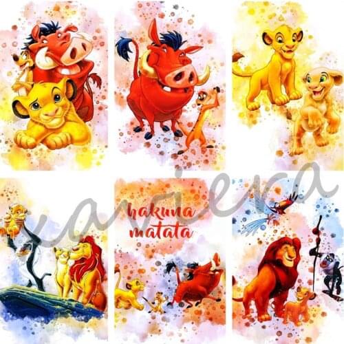 Xaviera 5D Diy Diamond Painting Cartoon Animal Lion Full Round Drill Cross Stitch Mosaic Rhinestone Embroidery Handmade Crafts