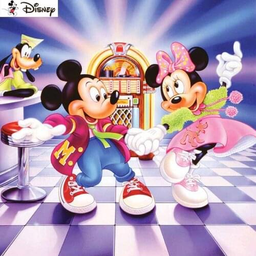 Disney 5D DIY Diamond Embroidery Full Display "Cartoon Mickey Mouse" Diamond Painting Square/Round Rhinestones Decor Art A30938