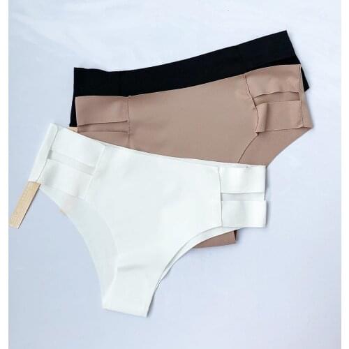 Seamless Panties Women Sexy Panties Briefs Ice Silk Underwear Women Tanga Women Sexy Lingerie String Femme Bragas Stringi New