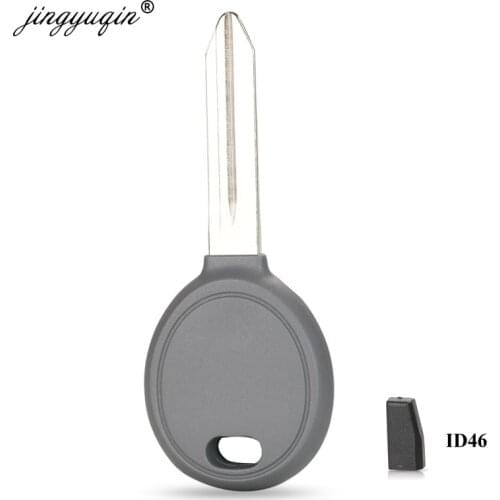 Jingyuqin Transponder Car Key Shell Case With 46 Chip For Dodge Sebring Magnum Durango Jeep Chrysler 300 Pacifica Town Country