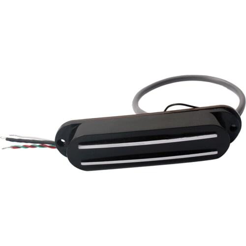 Black Guitar Dual Track Humbucker Pickup 4 Copper Wires with Screws