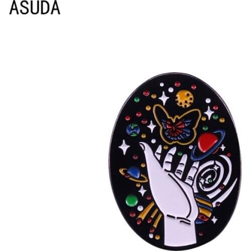 Galactic Cosmic brooch and art enamel pins Men and women fashion jewelry gifts anime movie novel lapel badges