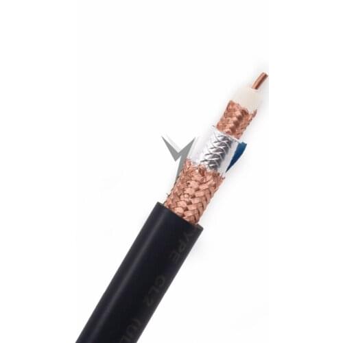 Hi-end HIFI YIVO TRANSPARENT OFC OCC copper 1 core Shield RCA XLR Audio 10mm 10.5m rf Coaxial Cable Line Wire only cable no plug