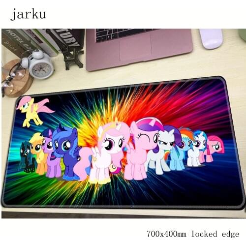 My little pony mousepad gamer 700x400X3MM gaming mouse pad locked edge notebook pc accessories laptop padmouse ergonomic mat