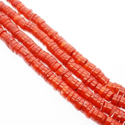 4-6mm Hot Fashion Coral Cylindrical Loose Beads High Quality Natural Sea Bamboo Necklace Bracelet DIY for Jewelry Finding Making