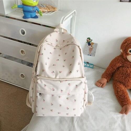 2021 New Women College Student Backpack Double Shoulder Large Capacity Travel Laptop Rucksack Book Schoolbag For Teenage Girl