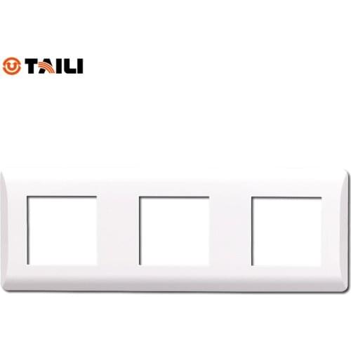 TAILI three gang frame front plate for wall switch wall socket DIY panel 220*80mm TL0632-OS