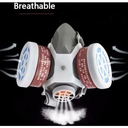 Industrial Gas Mask Spray Paint Painting Decoration Polishing Formaldehyde Protection Pesticide Chemical Dust-proof Gas Mas