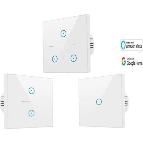 Touch Interruptor Smart WiFi wall switch for home light remote control Alexa compatible Sensor switch for intelligent home