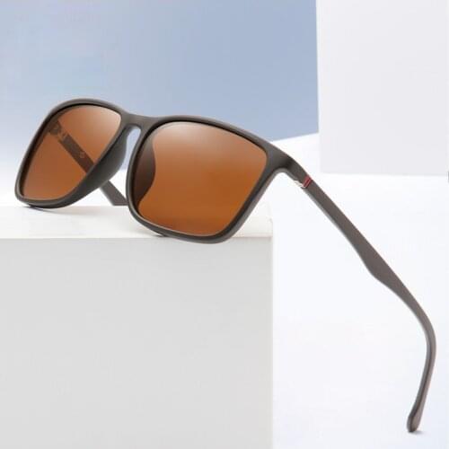 Sport TR90 Square Polarized Sunglasses Men Spring Leg Anti-glare Minus Lens Prescription Sunglasses Diopter 0 -0.5 -0.75 To -6.0