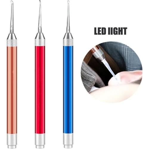 LED Light Earpick Ear Cleaner Ear Wax Removal Tool Flashlight Ear Cleaning Earwax Remove Luminous Ear Curette Health Ear
