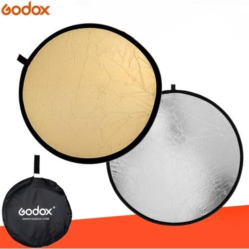 Godox 31.5" 80cm 2 in 1 Portable Collapsible Light Round Photography Reflector for Studio Multi Photo Disc