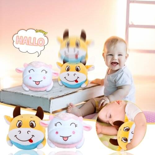 Dancing Electric Talking Cows Plush Toy Cute Rotate Dance Doll With Remote Control Children Sducational Interactive Toys Gifts