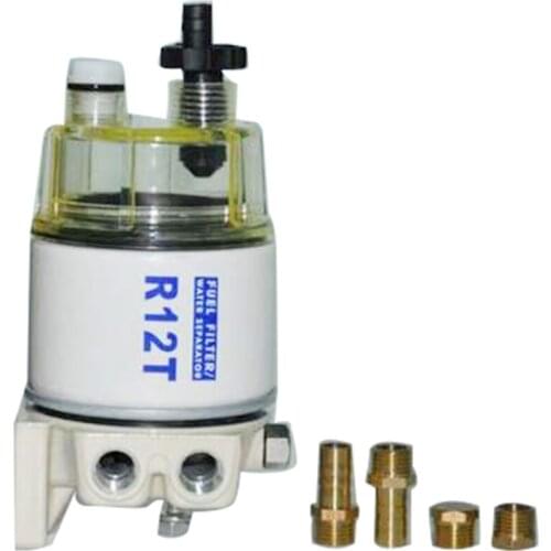 R12T Fuel/ Water Separator Filter Diesel Engine for Racor 140R 120AT S3240 NPT ZG1/4-19 Automotive Parts Complete Combo