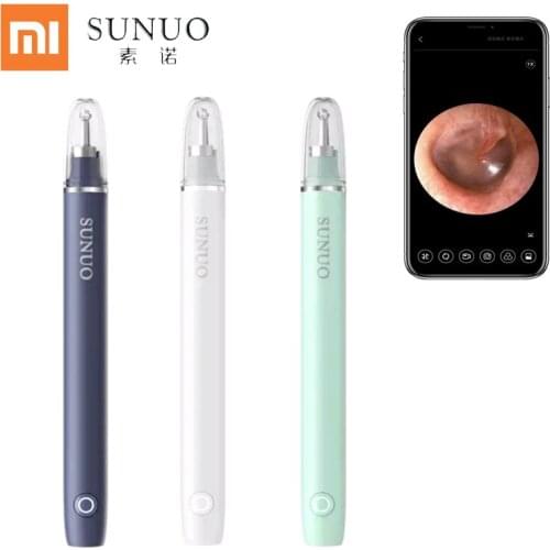 Xiaomi SUNUO FIND X Smart Visual Ear Sticks 500W High Precision Mini Camera Acne Blackhead Remover Multifunction Cleaning Kit