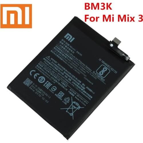 Xiao mi 100% Orginal BM3K 3200mAh battery For Xiaomi Mi Mix 3 Mix3 BM3K High Quality Phone Replacement Batteries +Tools
