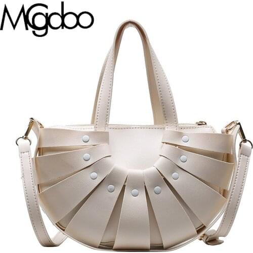 Mgcdoo High Quality PU Leather Handbag Women Character Chic Shoulder Bag Designer Vintage Bag
