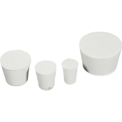 1pcs/2pcs 11#-22# white rubber stopper, erlenmeyer flask plug bottle stopper, test tube stopper