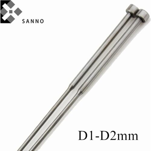 10pcs/pack Die thimble D1mm - D2mm mould ejector pin precision mold spare parts injection mold parts stepped ejector sleeve