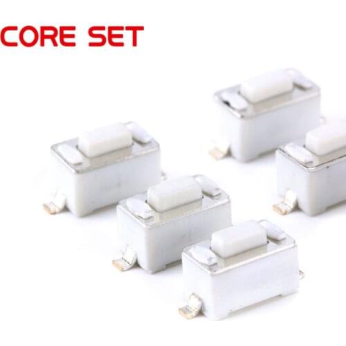 1000PCS 3X6X4.3MM Micro Switch White Button Tactile Tact Push Switch 3*6*4.3MM SMD