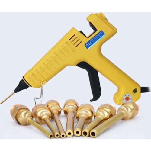 200W Hot Melt Glue Gun 1.5x70mm 2x7mm Long Nozzle Temperature Adjustable Industrial Glue Gun 11mm Glue Stick Repiarl Gun