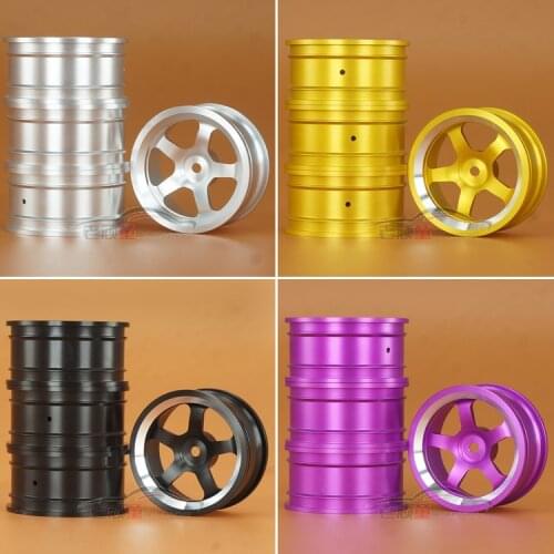 4pcs 1/10 On-Road Drift Car Aluminum Alloy Metal Wheel Hub 1/10 RC Car part Wheel Rim For HSP Tamiya HPI Kyosho Sakura 110