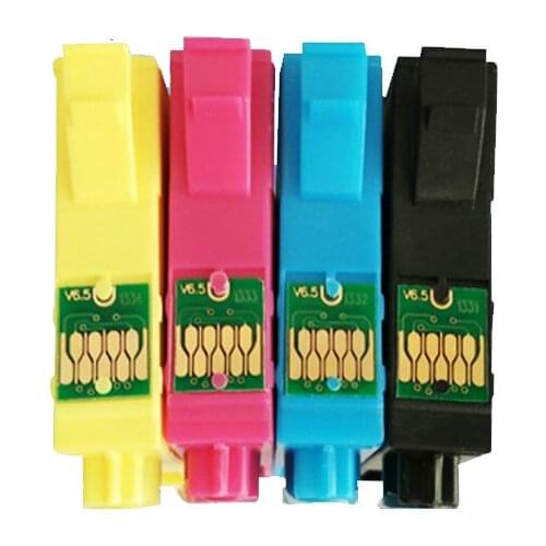 8PCS Compatible For Espon T1291 Ink cartridges for Epson cartridges T1291 Stylus SX 235W SX-235W SX235W printer inkjet with chip