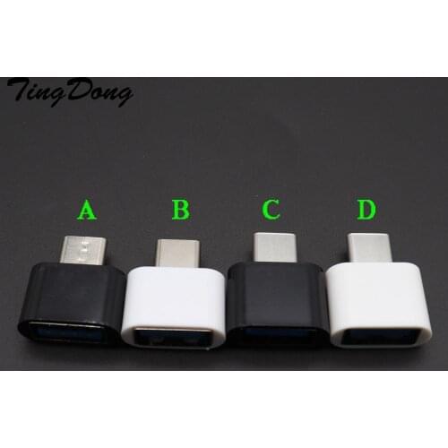 USB-C Type C to USB OTG Adapter for Samsung S9 S10 Plus for Xiaomi Mi 9 OTG Data Converter for Huawei Honor Mate P20 P30 Pro 10
