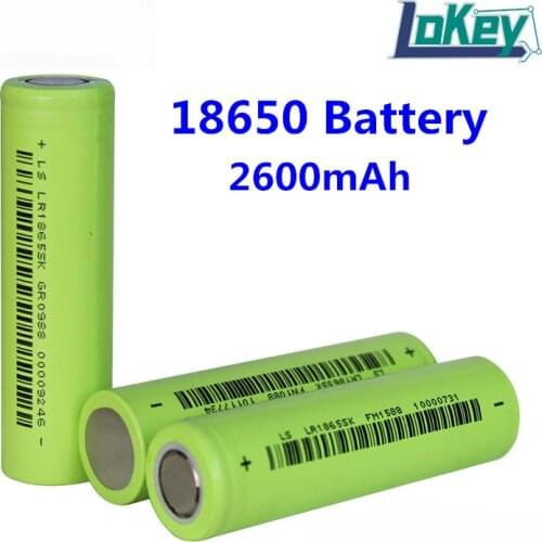 Lokey 3.7V 18650 battery Max 10A Pulse 20A VTC5A 2600mAh High Drain 18650 rechargeable battery for DIY kit