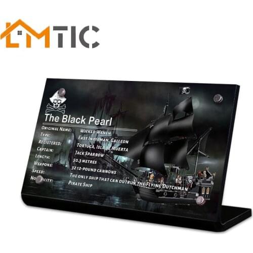 Acrylic display stand brand suitable for 4184 Black Pearl Ship Pirate Ships toy blocks