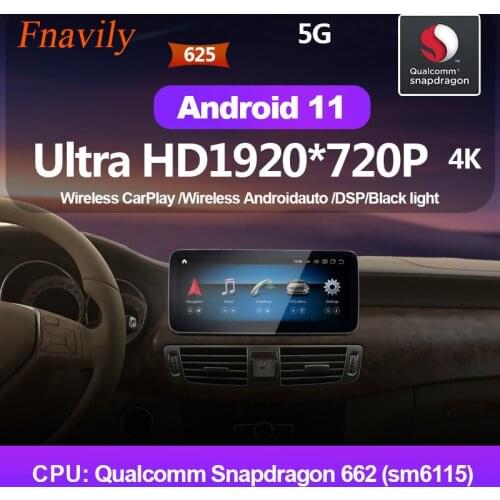 Fnavily Android 11 Car Radio For Mercedes Benz GLS W218 C218 NTG4.5 IPS audio Multimedia navigation GPS 12.3"