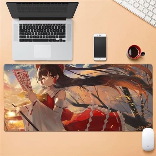 Anime Large XXL Office Computer Desk Pad Desktop Keyboard Large Mouse Pad Leather Notebook Computer Pad Gamer Mouse Pad