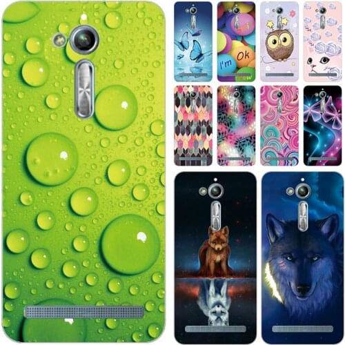 Soft Phone Case for Asus Zenfone Go ZB500kl ZB500KG X00AD Cases Panda Funda Colorful Flower Silicone TPU Back Cover Shell