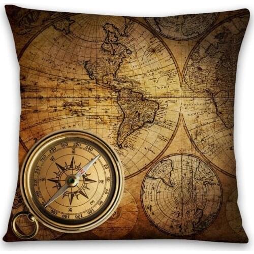 European Vintage Gothic Style Cushion Cover Lady Flowers Beige Linen Pillow Case 45x45cm Pillowcase Decorative Sofa Decor