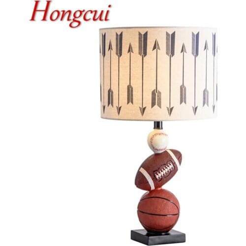 Hongcui Creative Cartoon Table Desk Lamp Contemporary Resin LED Light for Home Children Bed Room Decoration