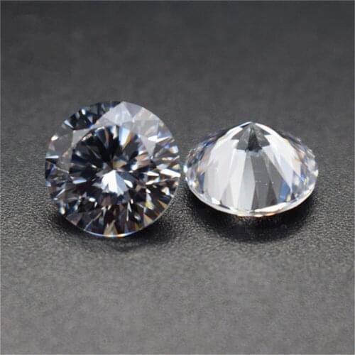 Grade AAA Cubic Zirconia Round Diamond Cut Gem Brilliant Cut Cubic Zirconia 10 Hearts and 10 Arrows Multiple Size to Choose GZ04