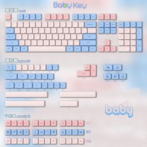 DIY Baby Design No Backlit PG Profile Sublimation PBT Keycaps For Cherry Mx Switch Mechanical Gaming Keyboard Use Key Cap