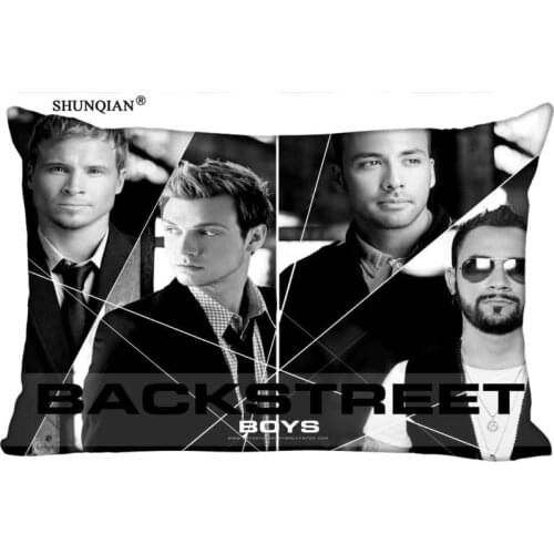 LUQI Soft Pillow Case Cover 20*30 Inch (Twin sides)Zippered Pillowcase Backstreet Boys Gift Design