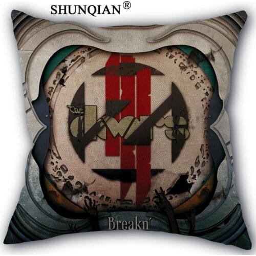 Skrillex Pillowcase Cotton Linen Square Zippered Pillow Cover For Office,Family Customize Your Picture 45x45cm one side