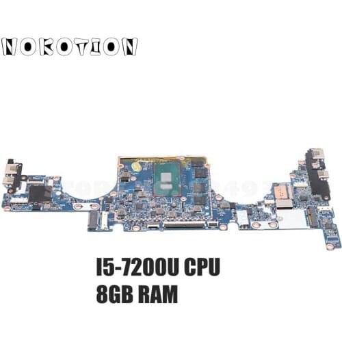 NOKOTION for HP ENVY 13-AD Laptop motherboard SR342 I5-7200U CPU 8GB RAM 926313-601 926313-001 926313-501 6050A2909801-MB-A01