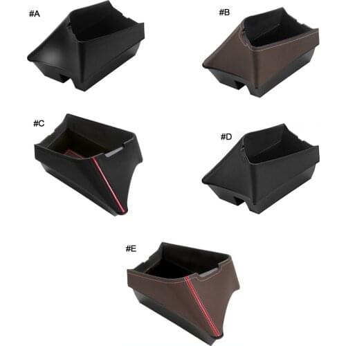 For X1 F48 F39 X2 2016-21 Car Center Console Storage Tray Armrest Box Auto Interior Hidden Organizer ABS Leather