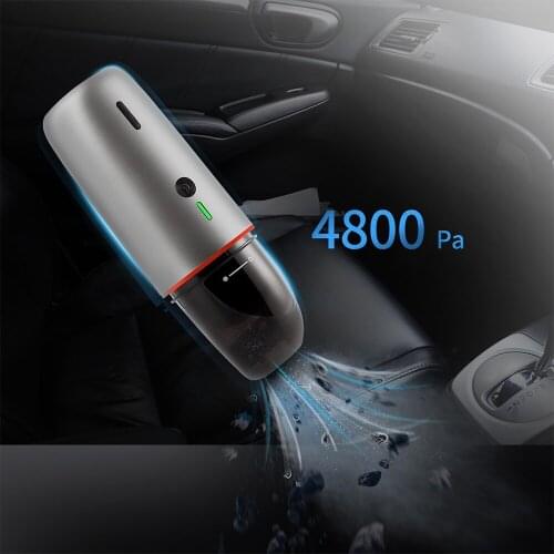 Portable Wireless Car Vacuum Cleaner 4800Pa Powerful Suction Handheld Vacuum Cleaner For Home Mini Rechargeable Wet Dry Cleaner