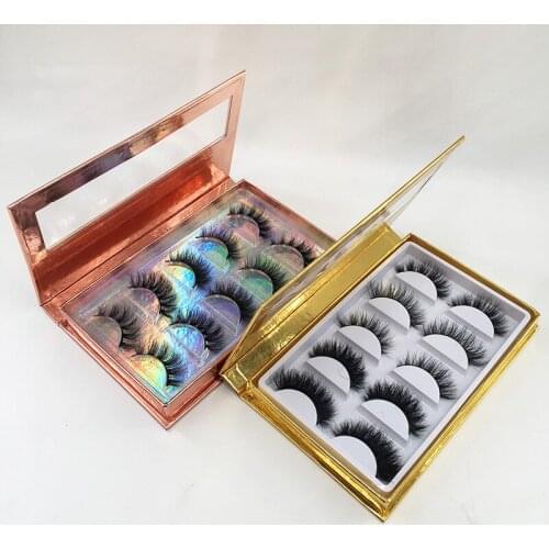 Mink Lashes Vendors 5Pairs Eyelash Book in Bulk Dramatic Natural Long Lashes