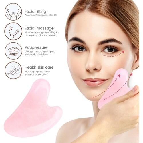Natural Jade Facial Massage Guasha Board Gua Sha Massager Stone Facial Slim Lifting Massage Body Relaxation Massager Scraper
