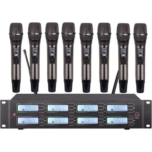 Professional UHF wireless microphone system handheld microphone for church school outdoor activity microphone wireless