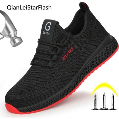 Working Male Men Work Outdoor Toe Military for Boots Steel Puncture Proof Safety Shoes 2020