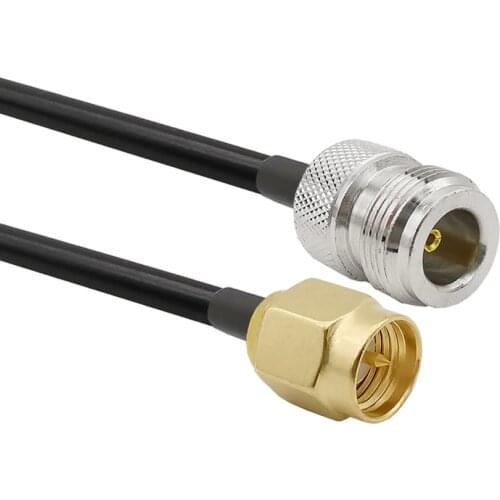 SMA Male to N Female Bulkhead LMR195 Cable Low Loss SMA-N Cable for Wireless Mini PCI Express PCIE Network Card USB WiFi Adapter