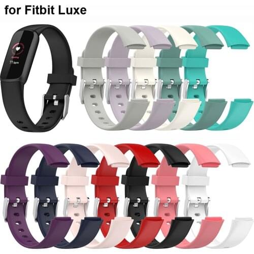 Straps Compatible with Fitbit Luxe Bands Soft Silicone Sport Waterproof Quick Release Wristbands for Fitbit Luxe Fitness Tracker