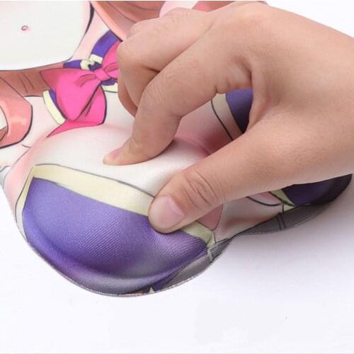 Silicone Two-dimensional 3D Feel Ins Mouse Pad Wrist Plump Mimi Computer Mouse Pad Decompression Soft