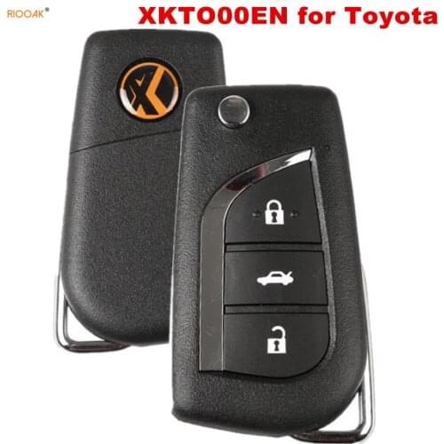 RIOOAK XHORSE XKTO00EN X008 for Toyota Universal Remote Key XKTO00EN 3 Buttons for VVDI Mini Key Tool
